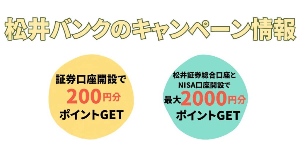 松井バンクのキャンペーン情報